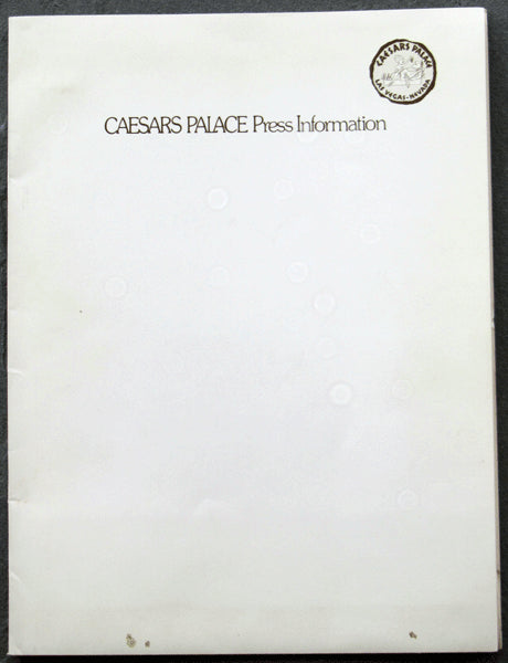 GOMEZ, WILFREDO-DERRIK HOLMES PRESS KIT (1980)