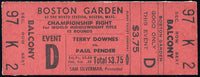 DOWNES, TERRY-PAUL PENDER II FULL TICKET (1962-PENDER WINS TITLE)