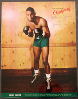 CARTER, JIMMY SIGNED POLICE GAZETTE GALLERY OF CHAMPIONS SUPPLEMENT