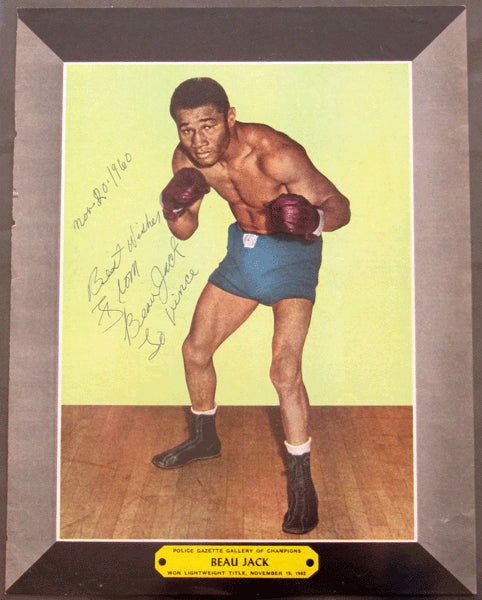 JACK, BEAU SIGNED POLICE GAZETTE GALLERY OF CHAMPIONS SUPPLEMENT
