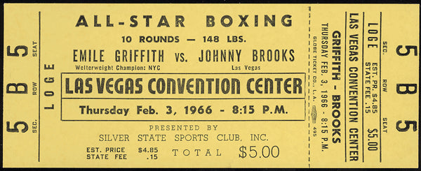 GRIFFITH, EMILE-JOHNNY BROOKS FULL TICKET (1966)