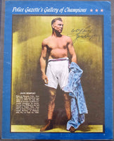 DEMPSEY, JACK SIGNED POLICE GAZETTE GALLERY SUPPLEMENT