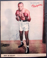 WALCOTT, JERSEY JOE SIGNED POLICE GAZETTE GALLERY OF CHAMPIONS SUPPLEMENT