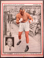 SHARKEY, JACK SIGNED POLICE GAZETTE GALLERY OF CHAMPIONS SUPPLEMENT