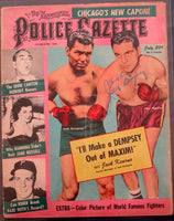 DEMPSEY, JACK SIGNED POLICE GAZETTE