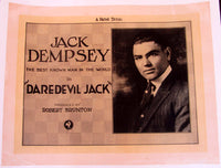 DEMPSEY, JACK SILENT MOVIE POSTER (DAREDEVIL JACK-1920)