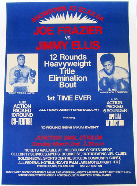 FRAZIER, JOE-JIMMY ELLIS II ON SITE POSTER (1975)