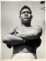 LOUIS, JOE WIRE PHOTO (1936-TRAINING FOR SHARKEY)