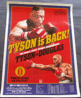 TYSON, MIKE-JAMES "BUSTER" DOUGLAS LARGE ON SITE POSTER (1990-SIGNED BY TYSON)