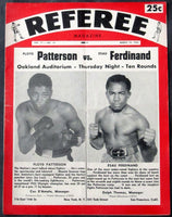 PATTERSON, FLOYD-ESAU FERDINAND II OFFICIAL PROGRAM (1955)