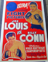 LOUIS, JOE-BILLY CONN II FIGHT FILM POSTER (1946)