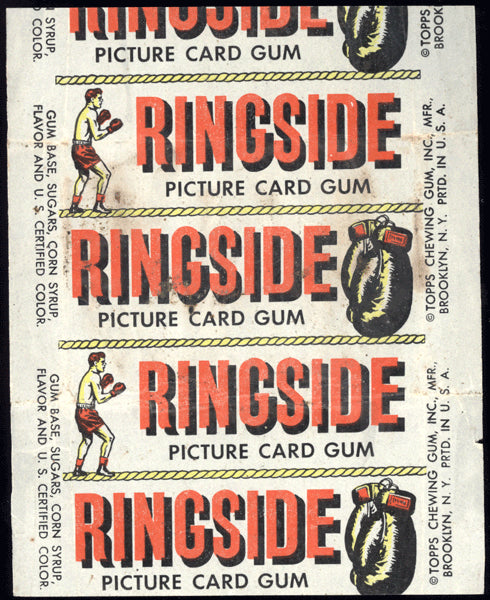 TOPPS RINGSIDE BOXING CARD WRAPPER (1951)