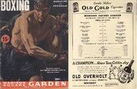 CONN, BILLY-HENRY COOPER OFFICIAL PROGRAM (1940)