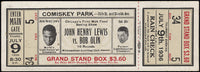 LEWIS, JOHN HENRY-BOB OLIN FULL TICKET (1936)