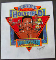 HOLYFIELD, EVANDER ADVERTISING BANNER (1991)