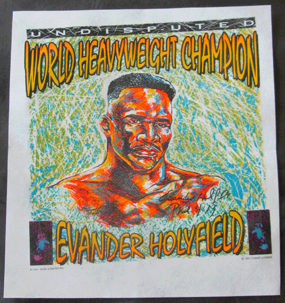 HOLYFIELD, EVANDER ADVERTISING BANNER (1991)