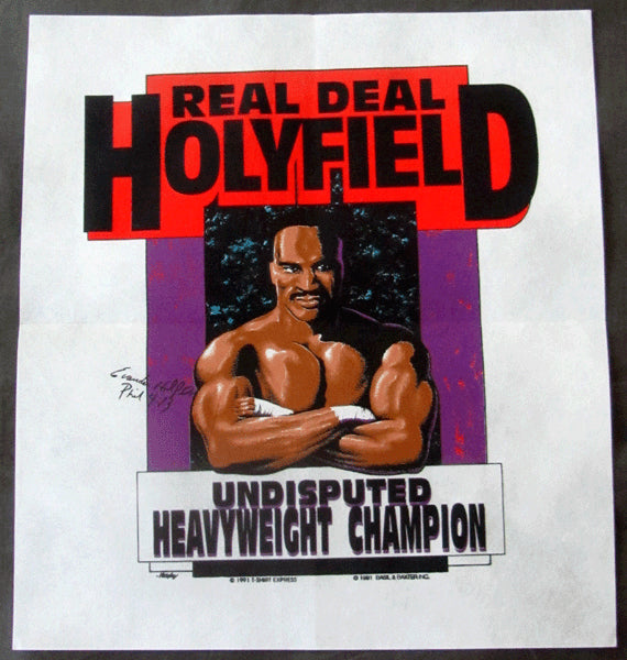 HOLYFIELD, EVANDER ADVERTISING BANNER (1991)