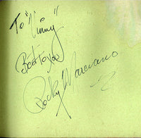 MARCIANO, ROCKY SIGNED ALBUM PAGE