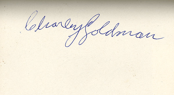 GOLDMAN, CHARLEY INK SIGNED ALBUM PAGE