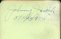 JADICK, JOHNNY INK SIGNED ALBUM PAGE