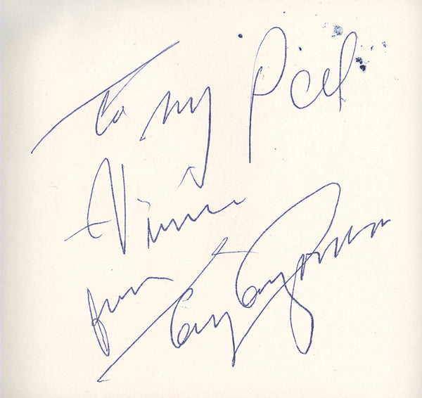 CANZONERI, TONY INK SIGNED ALBUM PAGE