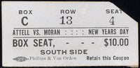 ATTELL, ABE-OWEN MORAN ORIGINAL TICKET STUB (1908)