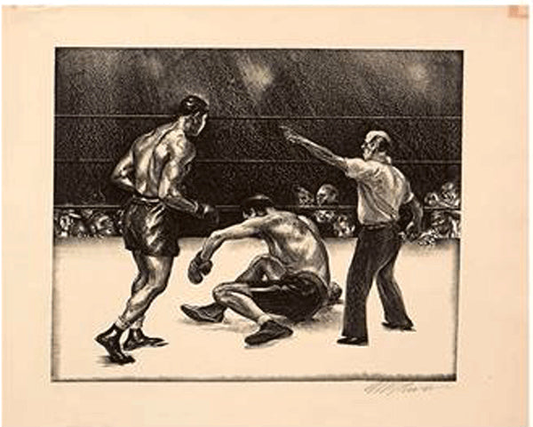 LOUIS, JOE-JAMES J. BRADDOCK LIMITED EDITION LITHOGRAPH BY JOSEPH GOLINKIN (1937)