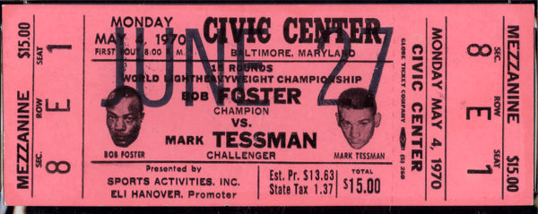 FOSTER, BOB-MARK TESSMAN FULL TICKET (1970)