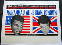 ALI, MUHAMMAD-BRIAN LONDON ORIGINAL CLOSED CIRCUIT POSTER (1966)