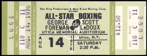 FOREMAN, GEORGE-SCOTT LEDOUX FULL TICKET (1976)