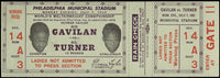 GAVILAN, KID-GIL TURNER FULL TICKET (1952-PSA/DNA EX-MT 6)
