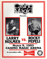 HOLMES, LARRY-ROCKY PEPELI OFFICIAL PROGRAM (1993)