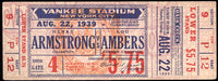 ARMSTRONG, HENRY-LOU AMBERS FULL TICKET (1939-PSA/DNA GOOD 2)
