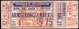 ARMSTRONG, HENRY-LOU AMBERS FULL TICKET (1939-PSA/DNA GOOD 2)