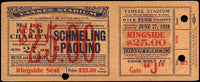 SCHMELING, MAX-PAOLINO UZCUDUN FULL TICKET (1929)