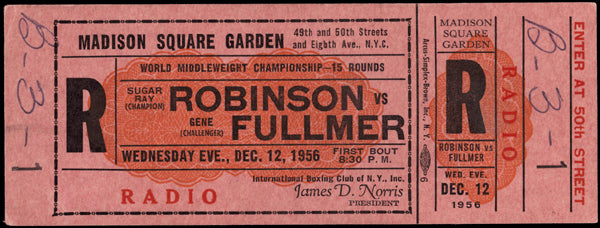 ROBINSON, SUGAR RAY-GENE FULLMER I FULL TICKET (1957)