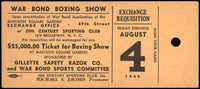 JACK, BEAU-BOB MONTGOMERY FULL EXCHANGE TICKET (1944)