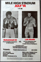 ALI, MUHAMMAD-LYLE ALZADO SIGNED ON SITE POSTER (1979)