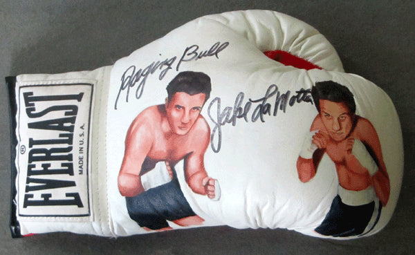 LAMOTTA, JAKE SIGNED BOXING GLOVE