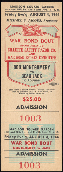 JACK, BEAU-BOB MONTGOMERY FULL TICKET (1944)