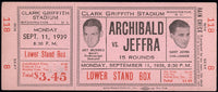 JEFFRA, HARRY-JOEY ARCHIBALD FULL TICKET (1939)