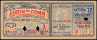 LOUIS, JOE-BILLY CONN EXHIBITION FULL TICKET (1942)