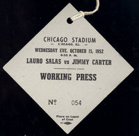 CARTER, JIMMY-LAURO SALAS III WORKING PRESS PASS (1952)