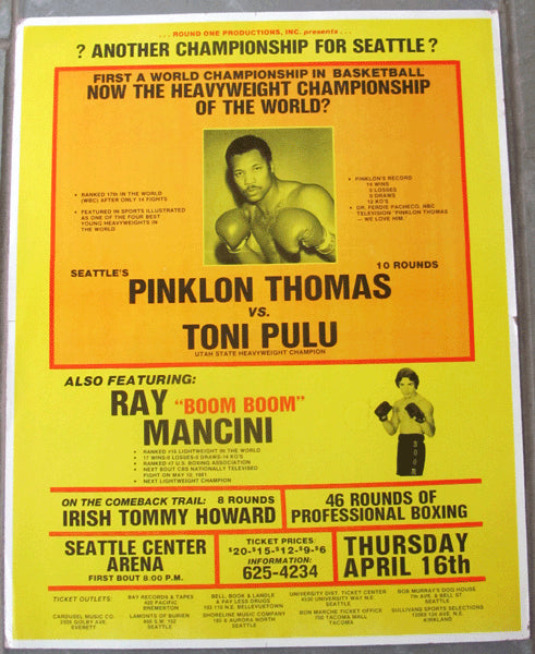 THOMAS, PINKLON-LEE MITCHELL ON SITE POSTER (1981)