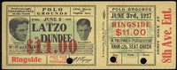 LATZO, PETE-JOE DUNDEE FULL TICKET (1927)