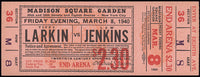 JENKINS, LEW-TIPPY LARKIN FULL TICKET (1940)
