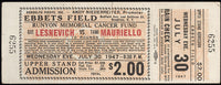 LESNEVICH, GUS-TAMI MAURIELLO FULL TICKET (1947)