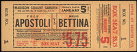 APOSTOLI, FRED-MELIO BETTINA FULL TICKET (1940)