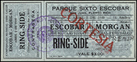 ESCOBAR, SIXTO-K.O. MORGAN FULL TICKET (1939)