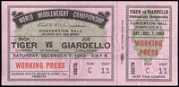 TIGER, DICK-JOEY GIARDELLO FULL TICKET (1963)